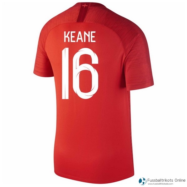 England Trikot Auswarts Keane 2018 Rote Fussballtrikots Günstig